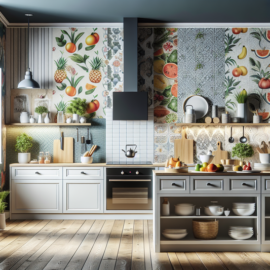 papier peint cuisine 4 murs
