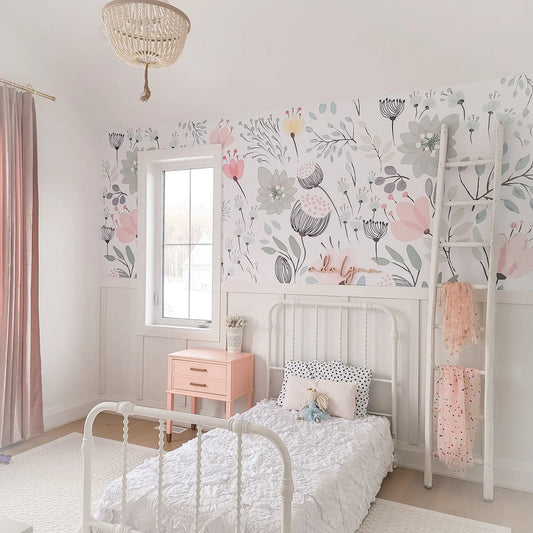 papier peint chambre petite fille