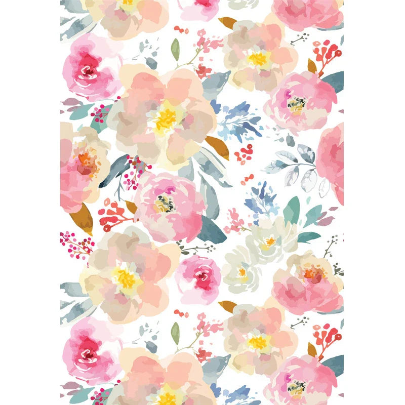papier peint fleur - 45cmx300cm