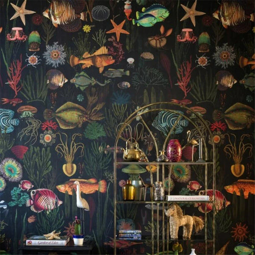 papier peint motif poisson - 1M²