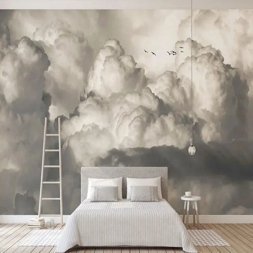 papier peint panoramique nuages - 1M²