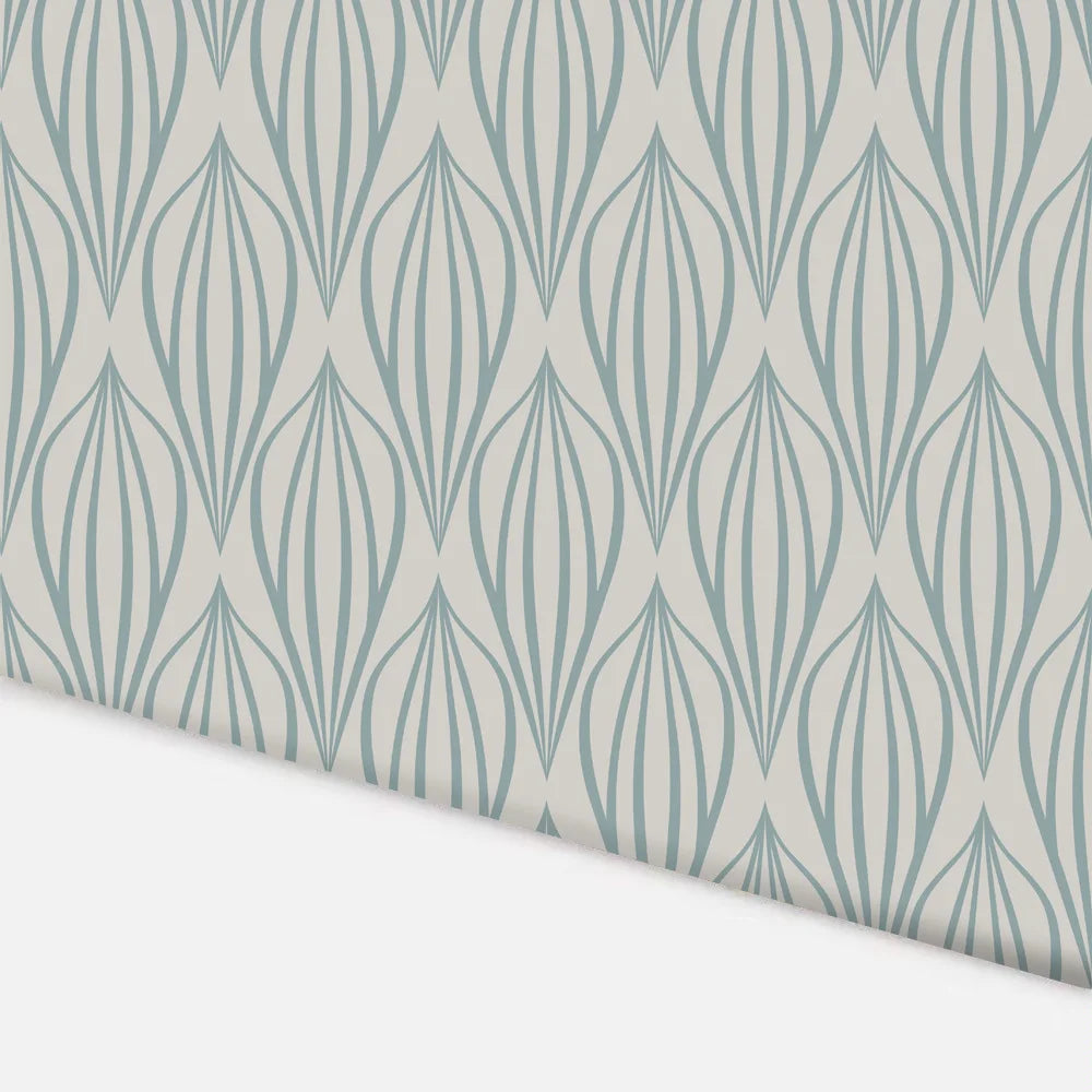 papier peint scandinave géométrique