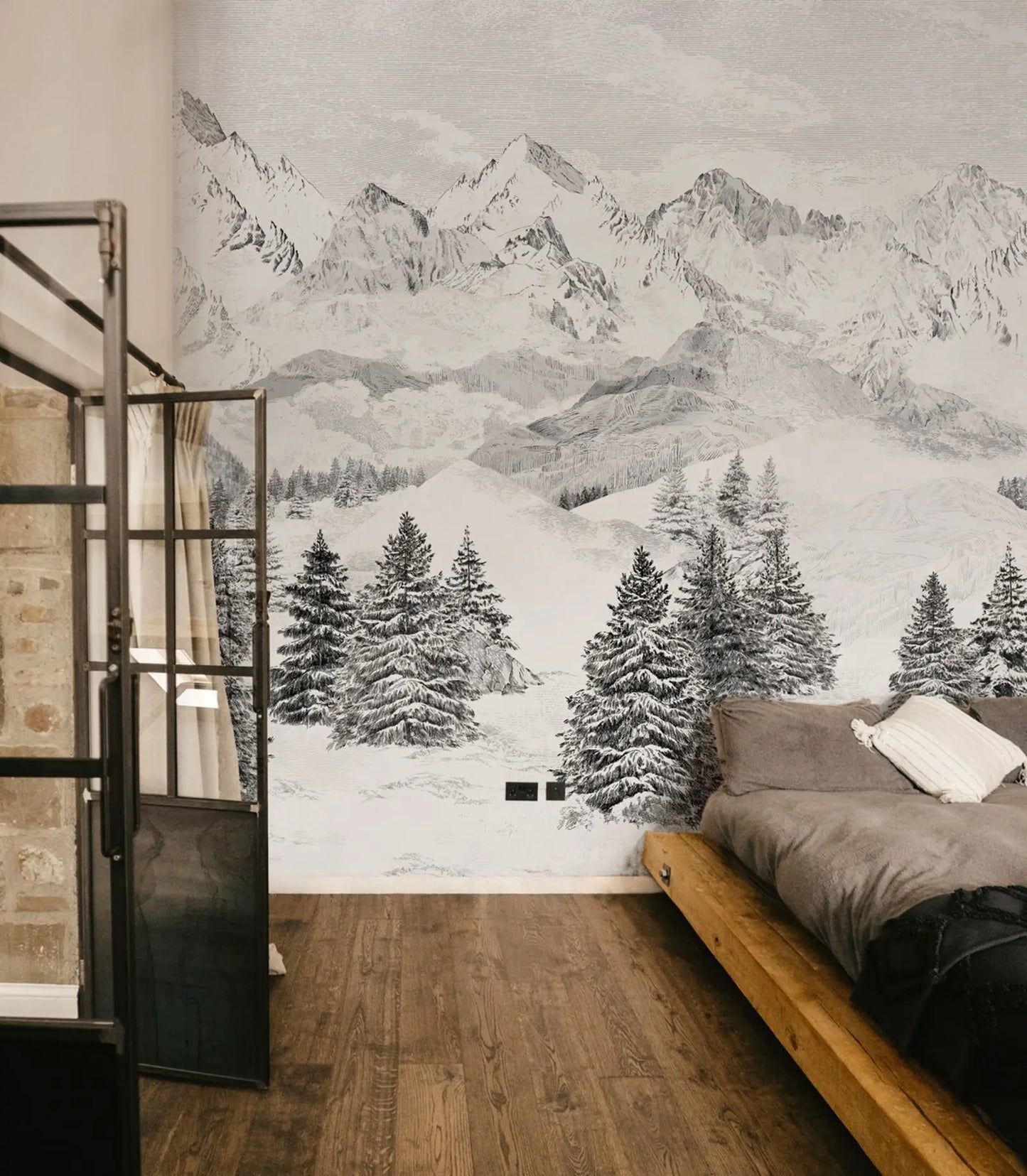 papier peint style scandinave - 1M²