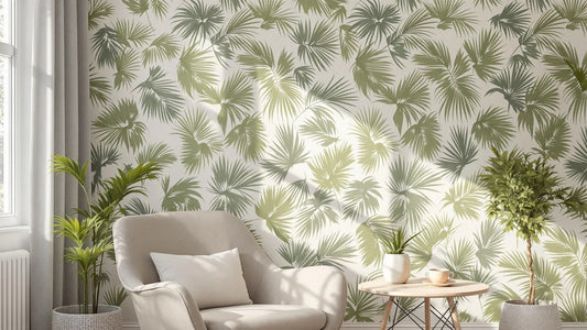 Papier peint palmier : oasis tropicale élégante
