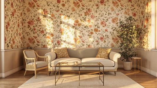Papier peint fleuri : tendances 2025 déco florale