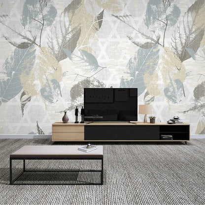 papier peint feuillage tropical