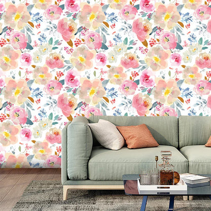 papier peint fleur - 45cmx300cm