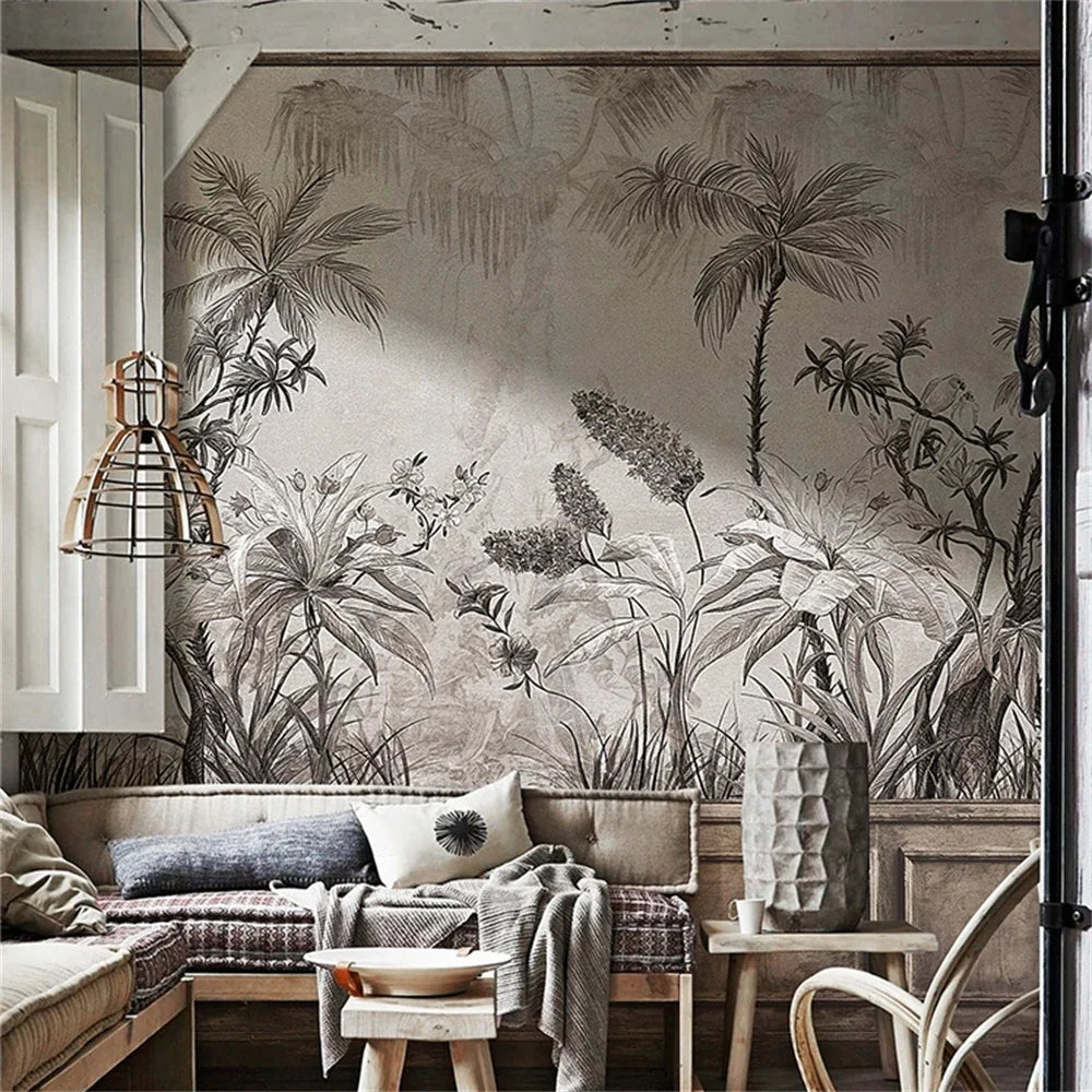 papier peint jungle chambre - 1m²