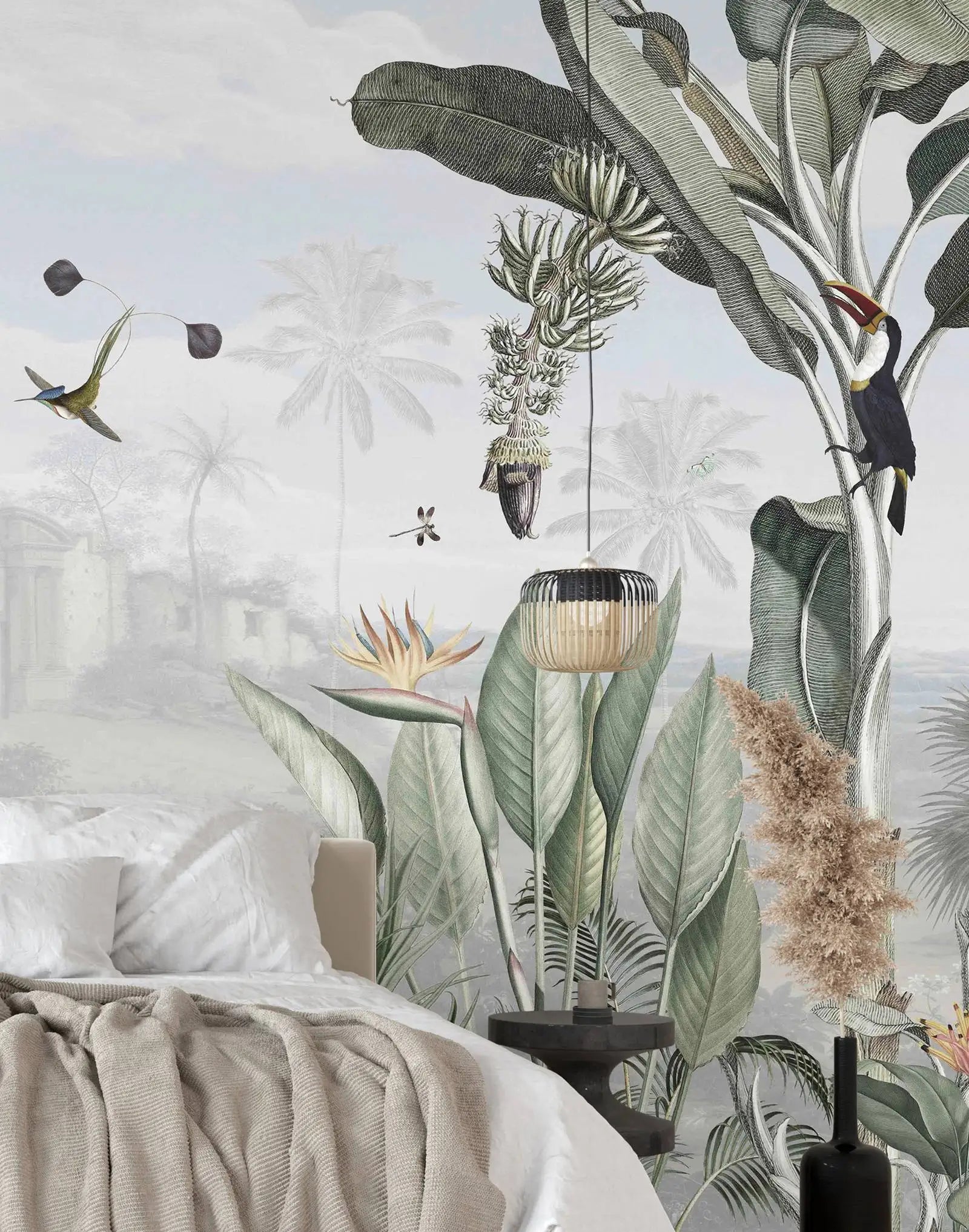 papier peint jungle tropical - 1M²