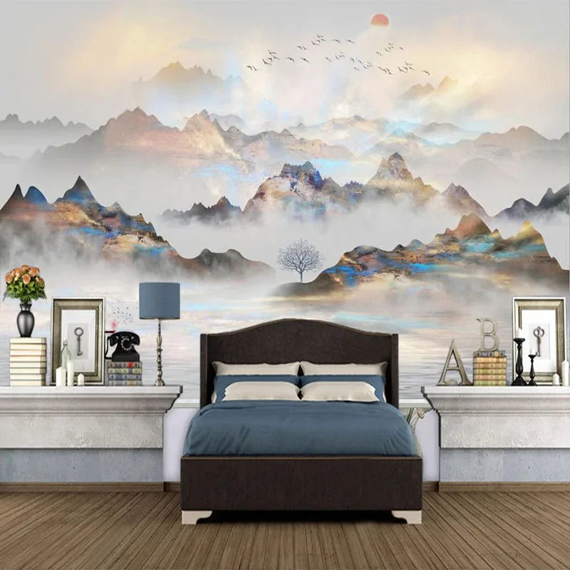 papier peint montagne chambre - 1M²